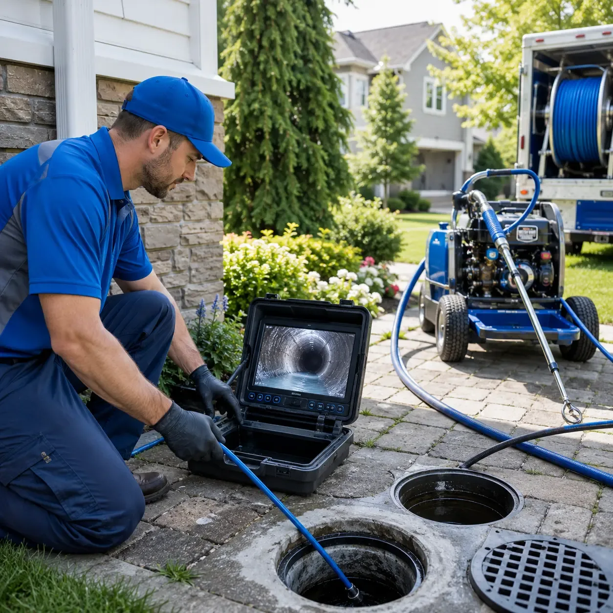 Outdoor drain cleaning professionals serving Greeley, IA